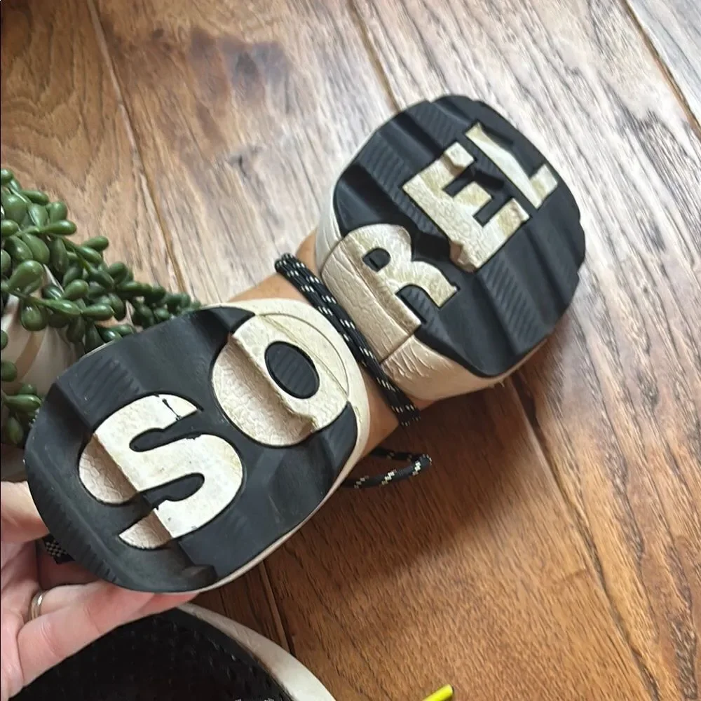 Women’s Sorel Black and Yellow Athletic Shoes